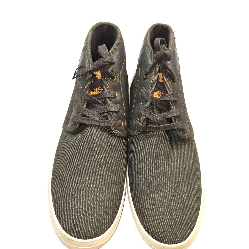 Mens Tennis Shoe 8 Levi's Comfort Black Laces Athletic Sneaker Sports